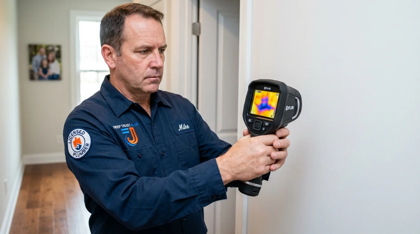 Thermal imaging leak detection by Johns Plumbing LLC in Biola